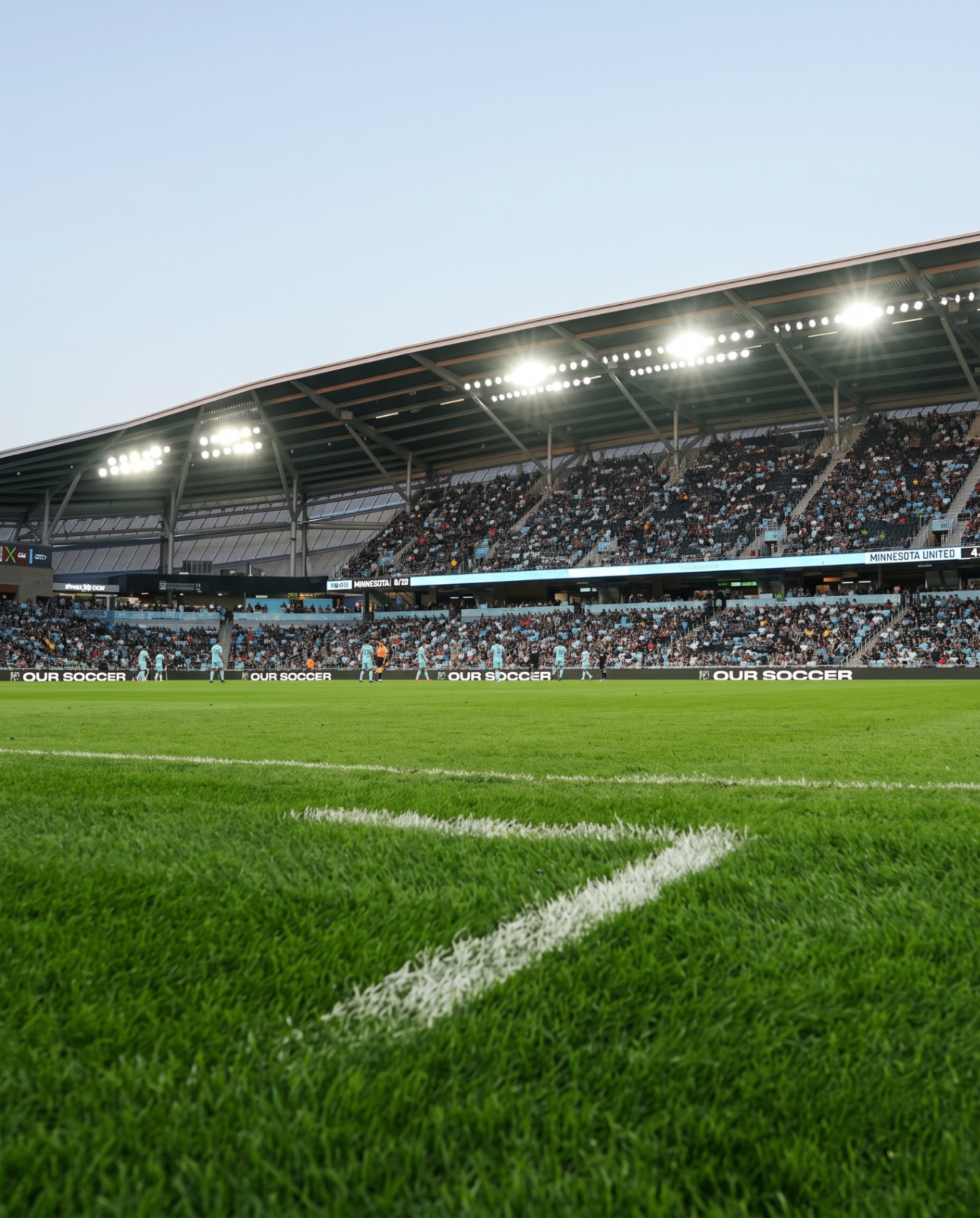 FC Sparta MN home stadium at dusk